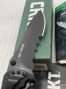 CRKT MY Tighe 1091K Black Assist Open Manual Pocket Knife