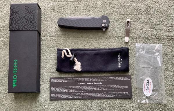 Pro-Tech Malibu MagnaCut - Manual - Dragon Scale - Acid Washed Reverse Tanto NIB