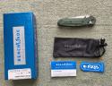 BENCHMADE 945 Green Aluminum Handle Mini Osborne Plain S30V Blade Knife NIB