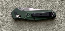BENCHMADE 945 Green Aluminum Handle Mini Osborne Plain S30V Blade Knife NIB