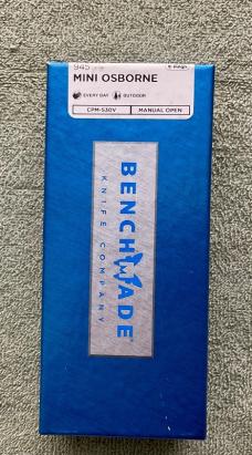 BENCHMADE 945 Green Aluminum Handle Mini Osborne Plain S30V Blade Knife NIB