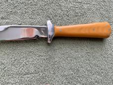 Vintage Custom 1976 Norm Levine Dragon Knives Boot Knife Letter Opener  Scrimmed