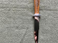 Vintage Custom 1976 Norm Levine Dragon Knives Boot Knife Letter Opener  Scrimmed