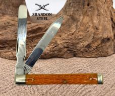 Schatt & Morgan Queen Cut Co #042296 Doctors Knife 1994 Red Bone Scales USA (11)
