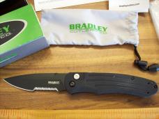 Rare Bradley Cutlery Large Alias 1 Automatic W/Safety # 17900SBK S30V UNUSED W/Box Papers Pouch!