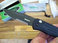 Rare Bradley Cutlery Large Alias 1 Automatic W/Safety # 17900SBK S30V UNUSED W/Box Papers Pouch!