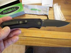 Rare Bradley Cutlery Large Alias 1 Automatic W/Safety # 17900SBK S30V UNUSED W/Box Papers Pouch!
