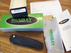 Rare Bradley Cutlery Large Alias 1 Automatic W/Safety # 17900SBK S30V UNUSED W/Box Papers Pouch!