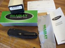 Rare Bradley Cutlery Large Alias 1 Automatic W/Safety # 17900SBK S30V UNUSED W/Box Papers Pouch!