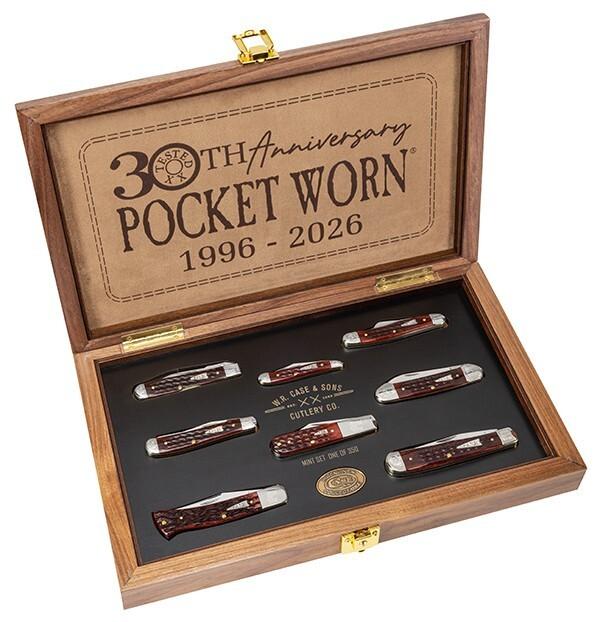 Case 30th Anniversary Pocket Worn Mahogany Bone Corn Cob Jig Set #168 of 350 Produced