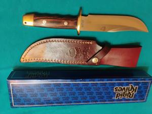 VINTAGE MIB RG46 RIGID BEAR PAW STAINLESS JAPAN FIXED BLADE HUNTING SKINNING BOWIE KNIVES SHEATH