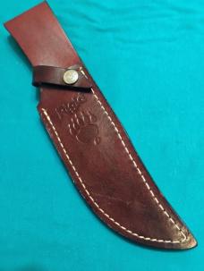 VINTAGE MIB RG46 RIGID BEAR PAW STAINLESS JAPAN FIXED BLADE HUNTING SKINNING BOWIE KNIVES SHEATH