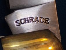 VINTAGE CUSTOM SCHRADE USA 227 UNCLE HENRY TRAPPER FOLDING POCKET KNIFE KNIVES OLD TURQUOISE GREEN