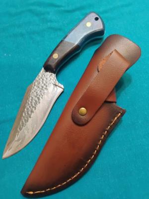 VINTAGE CUSTOM HANDMADE HUNTING SKINNING SURVIVAL FIXED BLADE SHEATH KNIFE KNIVES OLD