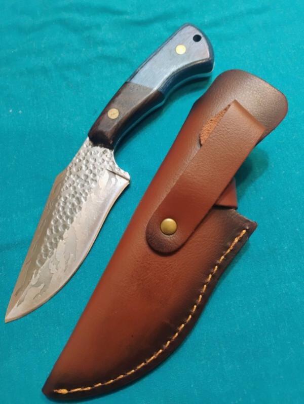 VINTAGE CUSTOM HANDMADE HUNTING SKINNING SURVIVAL FIXED BLADE SHEATH KNIFE KNIVES OLD