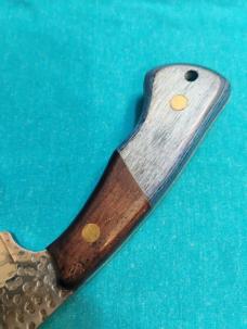 VINTAGE CUSTOM HANDMADE HUNTING SKINNING SURVIVAL FIXED BLADE SHEATH KNIFE KNIVES OLD