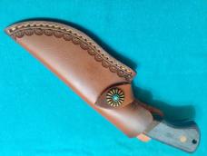 VINTAGE CUSTOM HANDMADE HUNTING SKINNING SURVIVAL FIXED BLADE SHEATH KNIFE KNIVES OLD
