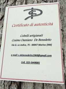 Cosimo De Benedetto CUSTOM OLD MICARTA TRAPPER RWL 34 STEEL 