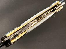 B.Boker Tree Brand Solingen Germany 4 Blade Mother Of Pearl Congess Long Pull Knife Worked Bols.MINT