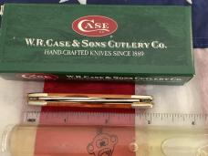 Case xx 2006 Eisenhower Knife Mdl# 06263 SS w/ Super Chestnut Handles w/ scrolled bolsters -NOS