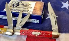 1992 & 1994 Case Classic Whittlers (Mdl# 63083) w/ Yellow & Orange Bone Handles -NOS
