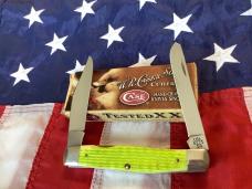 Case xx 2000 Moose Knife (MDL# 6275) w/ Brilliant Lime Green Bone Handles -NOS in Orig 