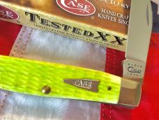 Case xx 2000 Moose Knife (MDL# 6275) w/ Brilliant Lime Green Bone Handles -NOS in Orig 