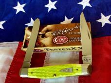 Case xx 2000 Moose Knife (MDL# 6275) w/ Brilliant Lime Green Bone Handles -NOS in Orig 