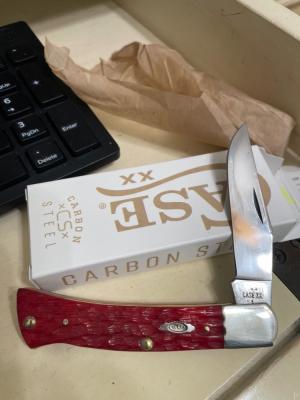 Case Axe Handle CS red bone NIB