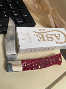 Case Axe Handle CS red bone NIB