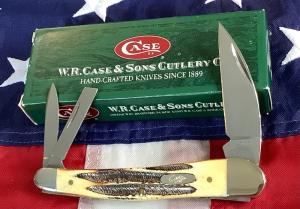 2002 Case xx Whittler Knife MDL 65355 SS w Sweet Bone Stag Handles -NOS amp MNM