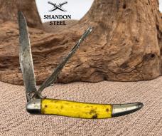 Imperial USA 2 Blade Fish Scaling Folding Carbon Steel Pocket Knife Vintage (31)