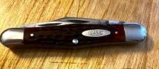 CASE XX WHITTLER WITh "CHERRY RED BONE HANDLES"MINTY