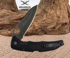 Sog SogZilla Folding Knife SP-01 Lockback Stainless Blade Black Handle (33)