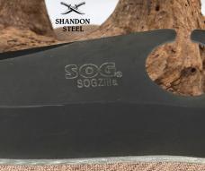 Sog SogZilla Folding Knife SP-01 Lockback Stainless Blade Black Handle (33)