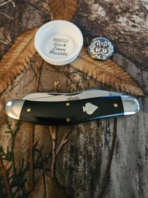 Gec 88 Black Linen Micarta 