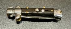 Vintage 12cm Italian Stiletto, Buffalo Scales, Swedge Blade