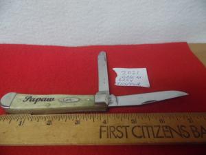 2021 PAWPAW CASE XX 6254 BONE AS FOUND PRE-OWNED UNUSED GREAT GIFT IDEA 