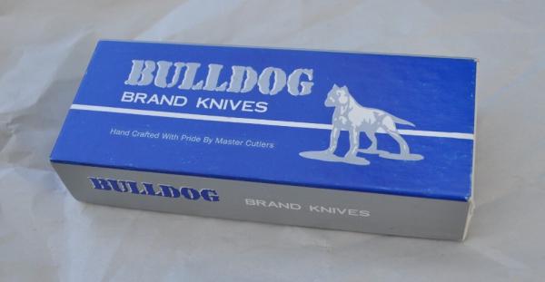 Bulldog Anno Domini Anglo Saxon Whittler Cracked Ice Mint Box Papers 5 1/4" Solingen Germany