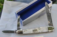 Bulldog Anno Domini Anglo Saxon Whittler Cracked Ice Mint Box Papers 5 1/4" Solingen Germany