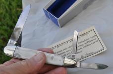 Bulldog Anno Domini Anglo Saxon Whittler Cracked Ice Mint Box Papers 5 1/4" Solingen Germany