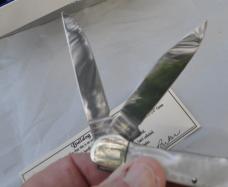 Bulldog Anno Domini 4" Copperhead Cracked Ice Mint Box Papers  Mirror Polished Solingen Germany
