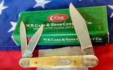 Case xx Case Brothers Special Whittler Knife Mdl# 6383 SS w/ Great Bone Handles + scrolled bolsters
