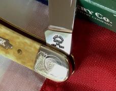 Case xx Case Brothers Special Whittler Knife Mdl# 6383 SS w/ Great Bone Handles + scrolled bolsters
