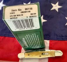 Case xx Case Brothers Special Whittler Knife Mdl# 6383 SS w/ Great Bone Handles + scrolled bolsters