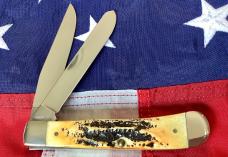 2003 Case xx Super Trapper Knife (MDL# 6.5254 SS) w/ Sweet Bone Stag Handles -NOS