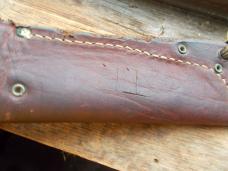 SCHRADE 499 FIXED BLADE KNIFE 49er With Original Genuine Leather Sheath