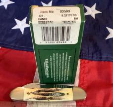 2005 Case xx Canoe Knife (MDL# 6.5131 SS) w/ Nice Bone Stag Handles -NOS in Orig box