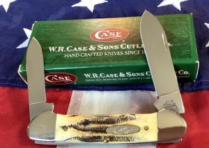 2005 Case xx Canoe Knife MDL 65131 SS w Nice Bone Stag Handles -NOS in Orig box