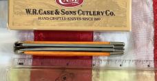 2011 Case xx Trapper Knife (MDL# 6254 SS) w/ Orange Bone Handles -NOS